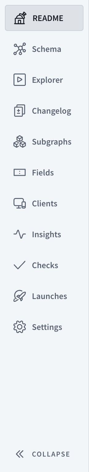 List of pages for a graph variant in Studio